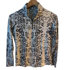 IBKUL Monochrome Patterned Top